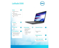 Dell Latitude 5500 i7-8665U/16GB/512/Win10P - 514412 - zdjęcie 2